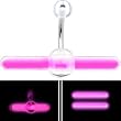 Pink Light Stick Belly Ring