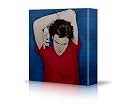 Orlando Bloom - 30 x 30 Stretched Art Box Iconic Canvas Picture Print