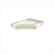 8 Cotton Futon Mattress with Single Foam Core Color: White, Mattress Size: Full