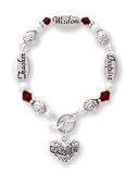 Teacher Silver & Crystal Expressively Yours Bracelet