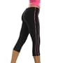 Womens Sport Capri by Fitness Wear in Black with your choice of trim color