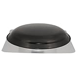 Cool Attic CX4000AMBL Power Attic Roof Mount Ventilator with 5.1-Amp PSC Motor and Steel Flange, Black Galvanized Steel Dome
