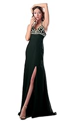Halter Sleeveless Acrylic/Charmeuse/Chiffon Evening Dress 