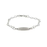 Kid's Heart Link ID Bracelet
