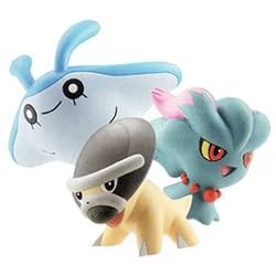 Mantyke, Misdreavus, Shieldon - Pokemon Diamond & Pearl Multi-Pack Mini-Figures Series 3 (with Surprise Sticker)
