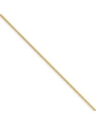 14k .90mm Round Snake Chain, Size 9