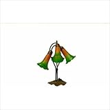 3-way Lily Green / Bronze Table Lamp