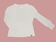 Le Fromage et L'Orange - Smocked Sleeve Tee (Blanco), 3T
