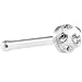 2.5mm Dome Clear Ferido Crystal Nose Bone