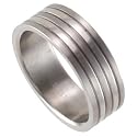 8mm Solid Titanium Banded Ring