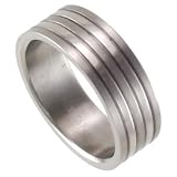 Image of 8mm Solid Titanium Banded Ring