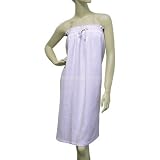 Waffle Weave Spa Wrap with Draw-String (White)