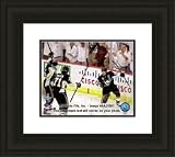 Framed Sidney Crosby / Evgeni Malkin / Marian Hossa Pittsburgh Penguins Photo