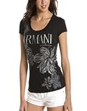 Armani Exchange Glitter Print Logo Top