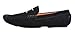 Fulinken Mens Leather Slip-on Casual Buckle Loafer Driving Mens Car Shoes Moc Shoes (12 D(M) US, Black-gold H)