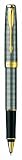 Parker – Sonnet – Sterling Silver Ciselé GT Rollerball, Gold Trims.