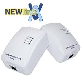 NEWLINK 200 MB/S POWERLINE ADAPTER/HOMEPLUG - TWIN PACK