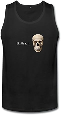 Awesome Big Heads. L Black Sleeveless Tee Boy