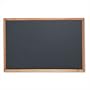 Quartet PCW304B Quartet Magnetic Chalkboard, Porcelain-On-Steel, 48 x 36, Black, Oak Frame