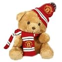 Manchester United Hat and Scarf Bear - 30cm - One Size Only