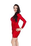 Sexy Single Sleeve Empire Waisted Party Dress with Asymmetrical Neckline by Apple Bottoms