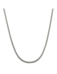 Platinum 1 mm Round Snake Chain (18 inch)
