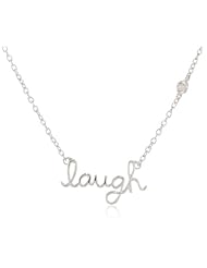 Shy by Sydney Evan Diamond Bezel "Laugh" Necklace