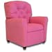 Classic 7 Button Childrens Recliner - color: Hot Pink Micro-Suede