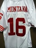 Signed Montana, Joe Mitchell & Ness Throwback 49ers Jersey