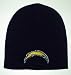 San Diego Chargers NFL Black Knit Beanie Hat