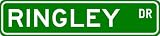 RINGLEY Street Sign ~ Personalized Family Lastname Sign ~ Gameroom, Basement, Garage Sign Novelty** ALUMINUM