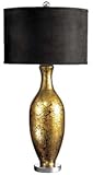 IMAGE OF New CBK TABLE LAMP EA 1 BOTTLE SHAPEGLASS BASE REVERSE HANDPAINTEDROUND DRUM SHADE HIGH QUALITY