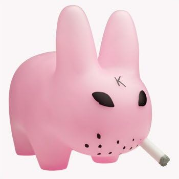 Kidrobot Clear Pink Smorkin 10-inch Labbit Figure Frank Kozik