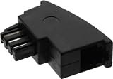 TAE-F Adapter InLine®, TAE-F Stecker auf RJ11 Buchse