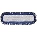 Carlisle 363312414 Polyester/Polyimide Blend Dry Mop Pad, 24" Length, Blue