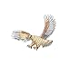 Men's 3-Dimensional Bald Eagle Gemstone Pendant in 14K Tricolor Gold