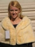 VERSATILE WHEAT MINK FUR CAPELET sz8 #3178