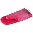 Raspberry Cream OrkaPlus 11" Silicone Oven Mitt with Cotton Lining