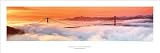 Award Winning Panoramic Art Print Poster - San Francisco Golden Gate Bridge At Dawn (Panorama Photograph)