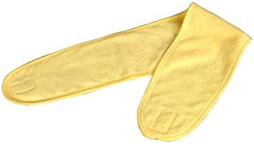 popom Cotton Spa Bathing Make up Wash Face Cosmetic Headband Hair Band,Yellow