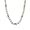 White 7-8mm AAA Cultured Pearl Choker Strand Necklace w. 18K Yellow Gold Overlay Sterling Silver Diamond Cubic Zirconia Roundel and Rose Clasp 16