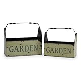 IMAGE OF IMAX Tin Garden Baskets Set of 2