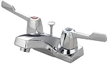 Hardware House 425488 Double Handle Lavatory Faucet with Pop-Up and Handicap Wing Handles Chrome