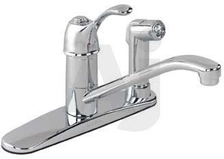 Gerber Allerton Series 40350 Single Handle Kitchen Cast Spout Faucet with 9-1 16 Spout... by Gerber