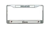 Miami Dolphins Chrome License Plate Frame - Set of 2