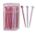 Heart Shaped Plastic Picks 3-Inch 200 per Pack