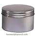 8 Oz Seamless Deep Body Aluminum Tin with Screw on Lids - Set of 4