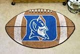 NCAA DUKE BLUE DEVILS FOOTBALL SHAPED DOOR MAT RUG