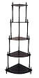 Ore International Cherry 5-Tier Corner Stand
