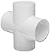 Spears 420 Series PVC Pipe Fitting, Cross, Schedule 40, 1